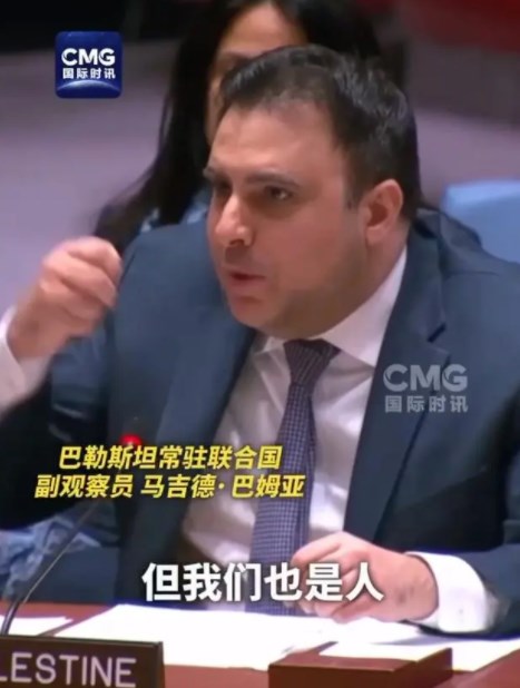  巴勒斯坦代表捶桌怒斥美国：“我们也是人，应该被平等对待”